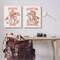 Stupell Industries Pastel Cowgirl Phrases 2pc Canvas Wall Art Set Design by Victoria Barnes